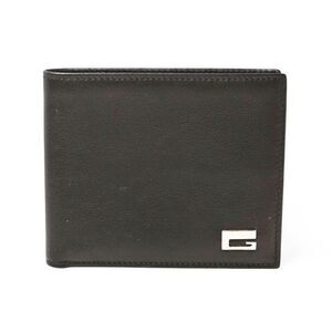 Gucci Wallet Bifold Wallet Gucci Men's Billfold Leather Black 034.1408